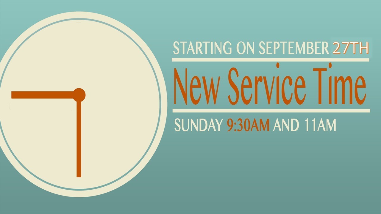 Service Time Change Sturgeon Valley Baptist Church/SVBC